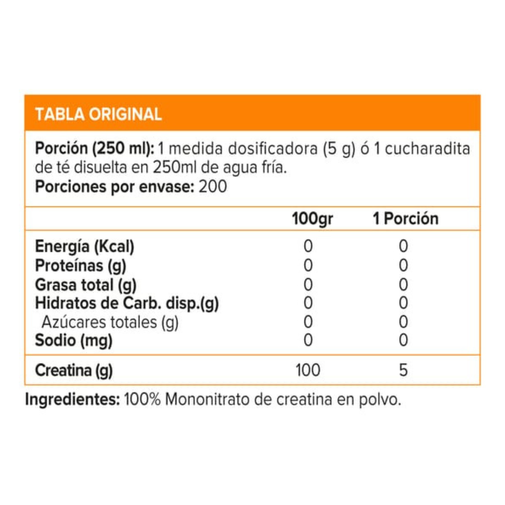 Creatina Nutrex 200 Servicios