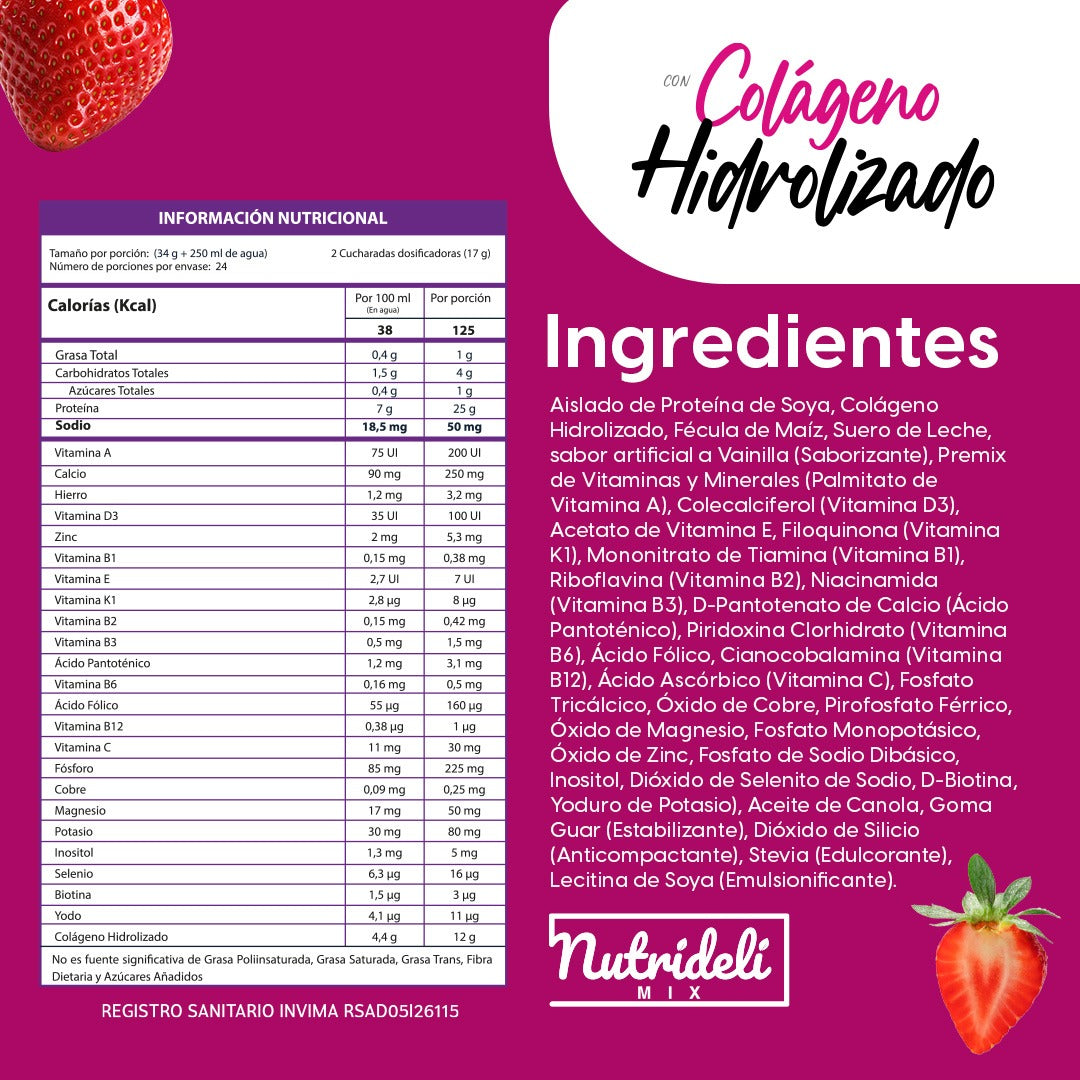 Colágeno Hidrolizado 800 Gramos